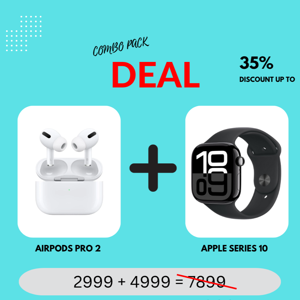 combo pack deal of AirPods Pro 2 and Apple Series 10 with discount .