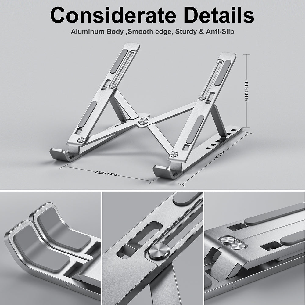 Folding Adjustable Aluminum Laptop Stand