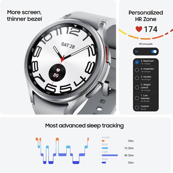 Galaxy Watch Classic 6 Smartwatch Android watch - fitness and tracking