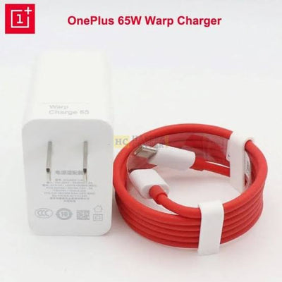 OnePlus 65w Warp Adapter with Supported Cable