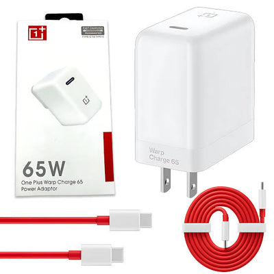 OnePlus 65w Warp Adapter with Supported Cable