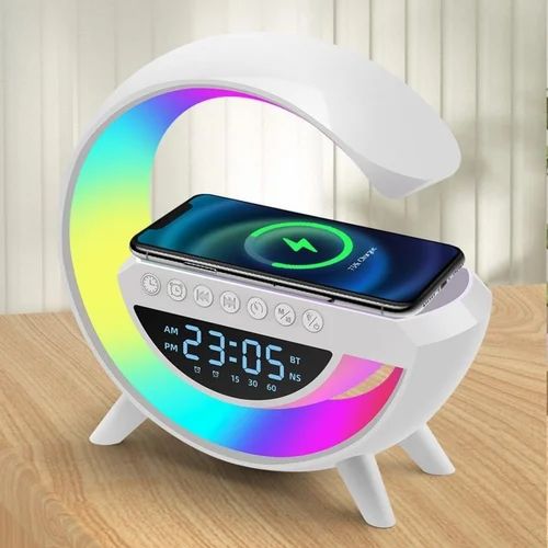 RGB G SHAPED LIGHT TABLE LAMP WITH WIRELESS CHARGER