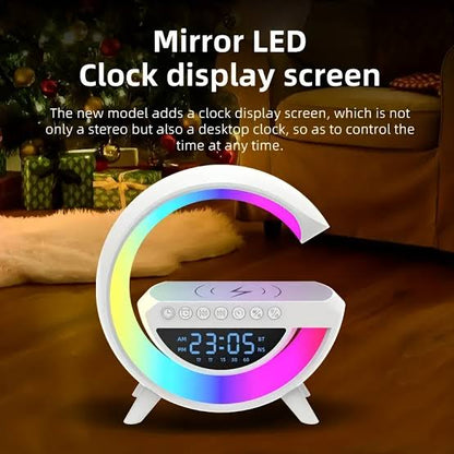 RGB G SHAPED LIGHT TABLE LAMP WITH WIRELESS CHARGER