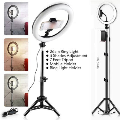 RGB Ring Light with 7ft Tripod Stand