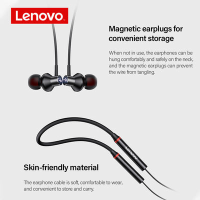 LENOVO HE05 WIRELESS NECKBAND HEADPHONES